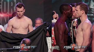 JEFF HORN MISSES WEIGHT! TERENCE CRAWFORD VS JEFF HORN - FULL WEIGH IN & FACE OFF