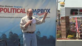 Congressman Dave Loebsack speaks at the Register's political soapbox