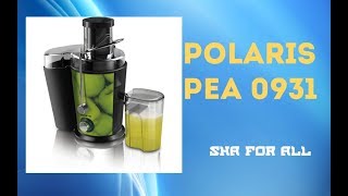 Соковыжималка Polaris PEA 0931 Обзор Распаковка