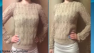 Кофта крючком Как связать красивую женскую кофту крючком Часть 1