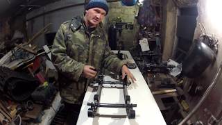 снегоход рысь 119  440  переделка телеги под ямаховскую гусянку часть 2