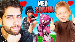 REALIZEI UM SONHO DE UM INSCRITO! "se eu vencer vou chorar!" - FORTNITE