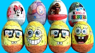 Surprise Eggs SpongeBob Kinder Monster High Halloween Peppa Pig Shimmer and Shine Funtoyscollector
