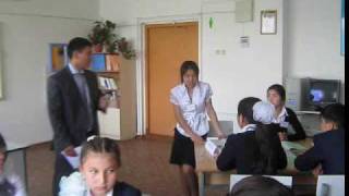 154 мектептің тарих пәні мұғалімі сабақ жүргізуде 15 05 09