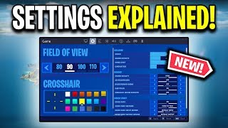 NEW FORTNITE SETTINGS EXPLAINED!!