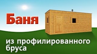 БАНИ из профилированного бруса