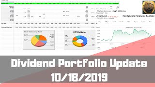 DIVIDEND PORTFOLIO UPDATE 10/18/2019 #passiveincome #dividendinvesting