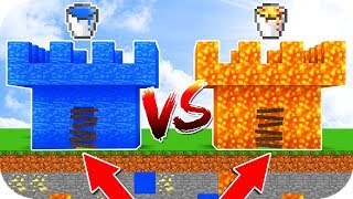 БАШНЯ ИЗ ЛАВЫ ПРОТИВ БАШНИ ИЗ ВОДЫ! 100% ЭПИЧНАЯ БИТВА БАШНЯМИ! КАК ПОСТРОИТЬ БАШНЮ В МАЙНКРАФТЕ