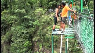 Puja's bungy jump (Nepal-The Last Resort)