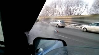 ДТП НА МКАДЕ 09.01.2017