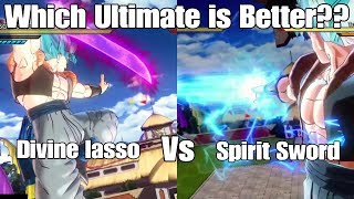 Xenoverse 2 Skill Test! Divine Lasso VS. Spirit Sword! Which Sword Ultimate is the Best??