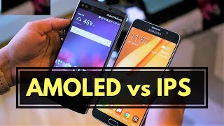 what is difference between AMOLED and IPS LCD display