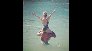 Jorgie Porter strips to swimwear for VERY cheeky snap