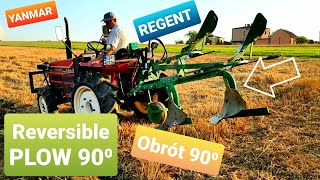 YANMAR F24D 4x4 - pług obrotowy  REGENT Jupiter  II S orka & ヤンマ