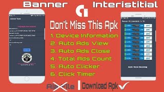 Auto Impression । Auto Close । Auto View - [Admob Tool.Apk]