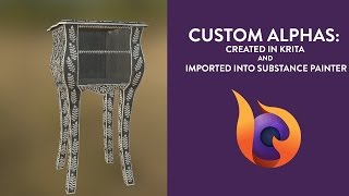 Custom Alphas: Created in Krita and Imported into Substance Painter