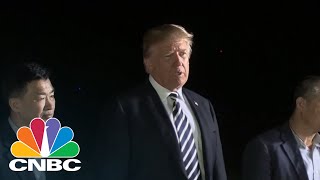 President Donald Trump Greets Detainees Freed From North Korea | CNBC