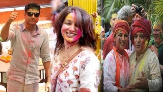 Farhan Akhtar, Tisca Chopra & Other at Shabana Azmi's Holi Party | Bollywood News