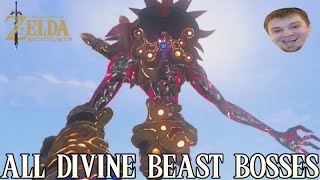 ALL DIVINE BEAST BOSS FIGHTS - The Legend of Zelda Breath of the Wild