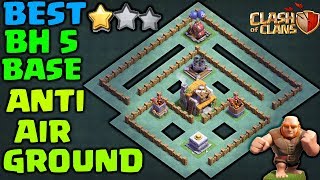 ⚔BH5 Base Builder Hall 5 ⚔ IMPOSSIBLE 2 STAR With Replay Anti Giant Anti Barcher Anti Air Troops
