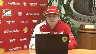 F1 2014 - Ferrari F14 T launch - Raikkonen answers the fans