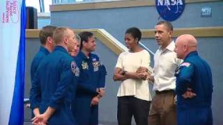 Obama Tours Kennedy Space Center
