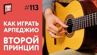 Как правильно играть Арпеджио 2-й принцип | Уроки гитары