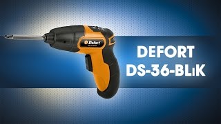 Отвертка аккумуляторная DEFORT - DS 36 BLiK, 2,5 Нм, 3,6 В, 1 Ач, Li Ion ,150 об/мин, 98295696