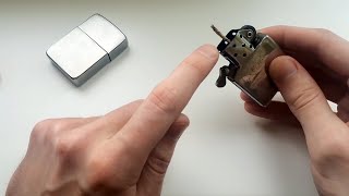 Как поменять фитиль в зажигалке Zippo