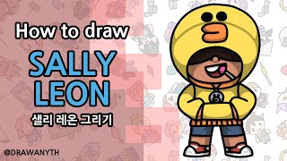 How to draw Sally Leon | Brawl Stars | LINE X Brawl Stars