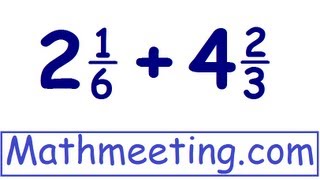 Adding mixed numbers