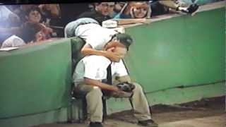 Red Sox Ball Boy Gets Kiss For Baseball at Fenway Park!
