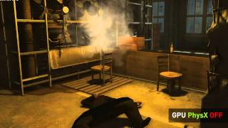 Mafia II Benchmark video featuring NVIDIA PhysX comparison
