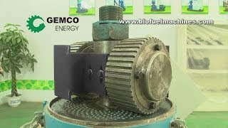 Wood pellet machine for homemade pellets production (2018 video)