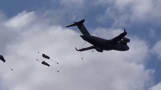 Paradropping Market Garden Memorial 2015 at the Ginkelse Heide Ede