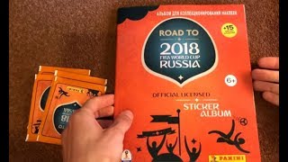 ПОСЫЛКА от PANINI / UNBOXING FIFA 2018 RUSSIA/ НАКЛЕЙКИ звезд  Месси, Роналду, Неймар и др.