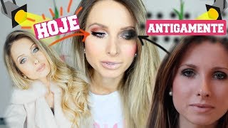 IMITANDO MINHA MAQUIAGEM DE QUANDO ERA ADOLESCENTE VS. ATUALMENTE | Lorrayne Mavromatis