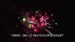 Fajerwerki TXB581 Multicolor Bouquet 36s 1.2" TRIPLEX