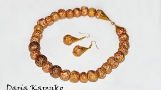 DIY Шикарные бусы из подручных материалов. Мастер класс