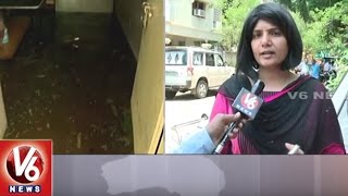Sudden Rain Effect In Madhura Nagar Colony | Hyderabad City | V6 News