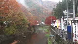 袋田の滝の紅葉　Fukuroda Waterfall in Autumn