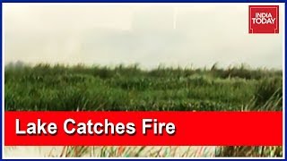 Fire Engulfs Bengaluru's Varthur Lake, Toxic Blaze Burned For 5 Hours