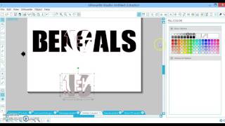 Silhouette Studio: How to do a knockout