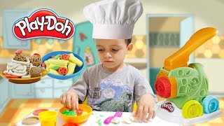 Play Doh Fabrica de Macarrão e Carne Moída de Massinha Rodrigo Cozinheiro ToysBR