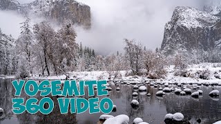 Yosemite National Park - 360/VR - Park covered in snow December 2019