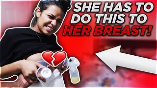 CARMEN CAN'T BREAST FEED BABY CJ!!!