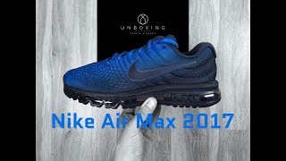 Nike Air Max 2017 ‘obsidian/obsidian-blue’ | UNBOXING | fashion shoes | 2018