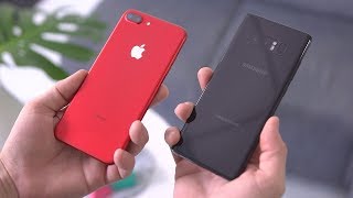 Galaxy Note 8 vs iPhone 7 Plus!