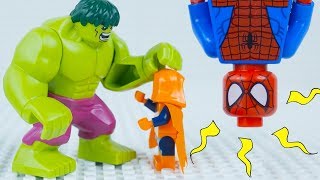 LEGO Spiderman STOP MOTION W/ LEGO Spiderman And Hulk Save City! | LEGO Spiderman | By LEGO Worlds