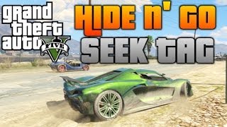 GTA V - Hide N' Go Seek Tag w/ The Crew | Sandy Shores Part 1